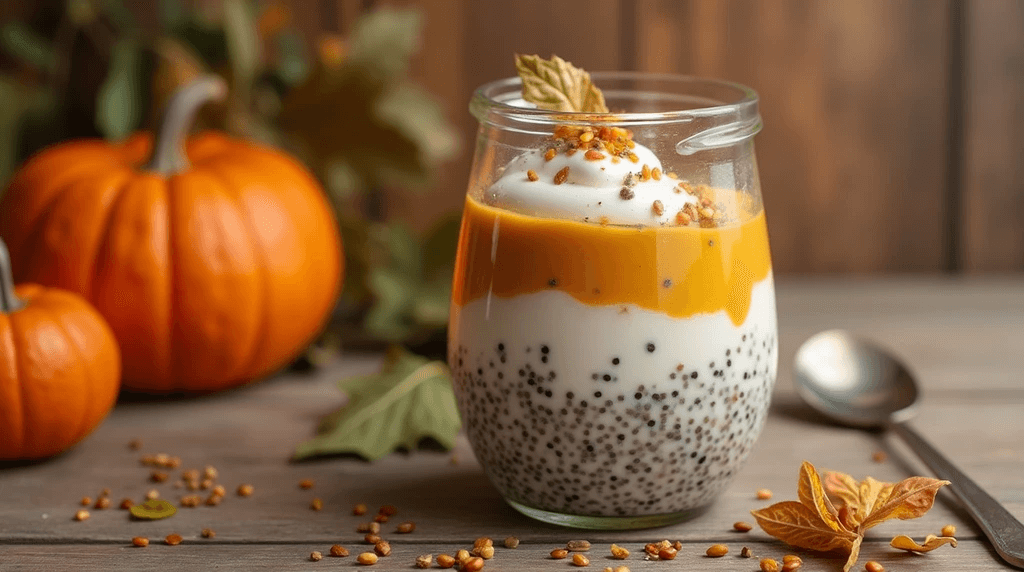 Чіа-пудинг із гарбузом — осінній сніданок для енергії