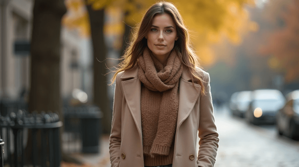 Осінні тренди стилю 2025: тепло, шарфи й монохром