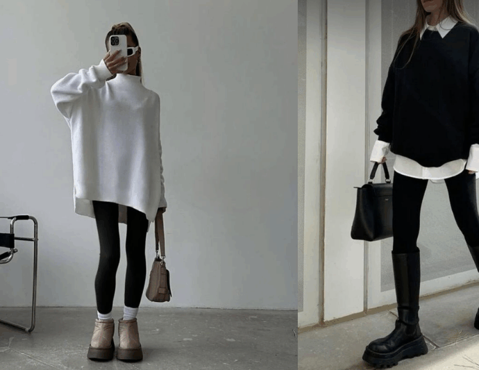 З чим носити лосіни взимку: стильні образи для холоду