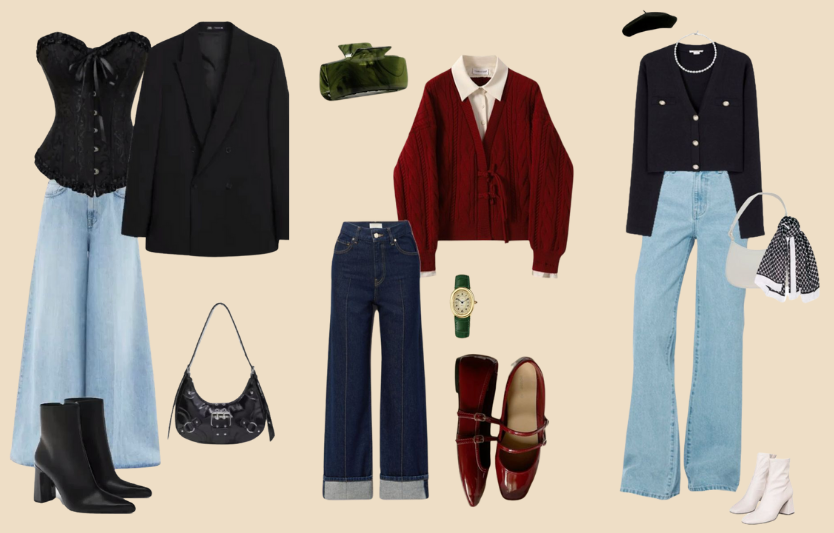 Джинси палаццо: з чим носити взимку та навесні